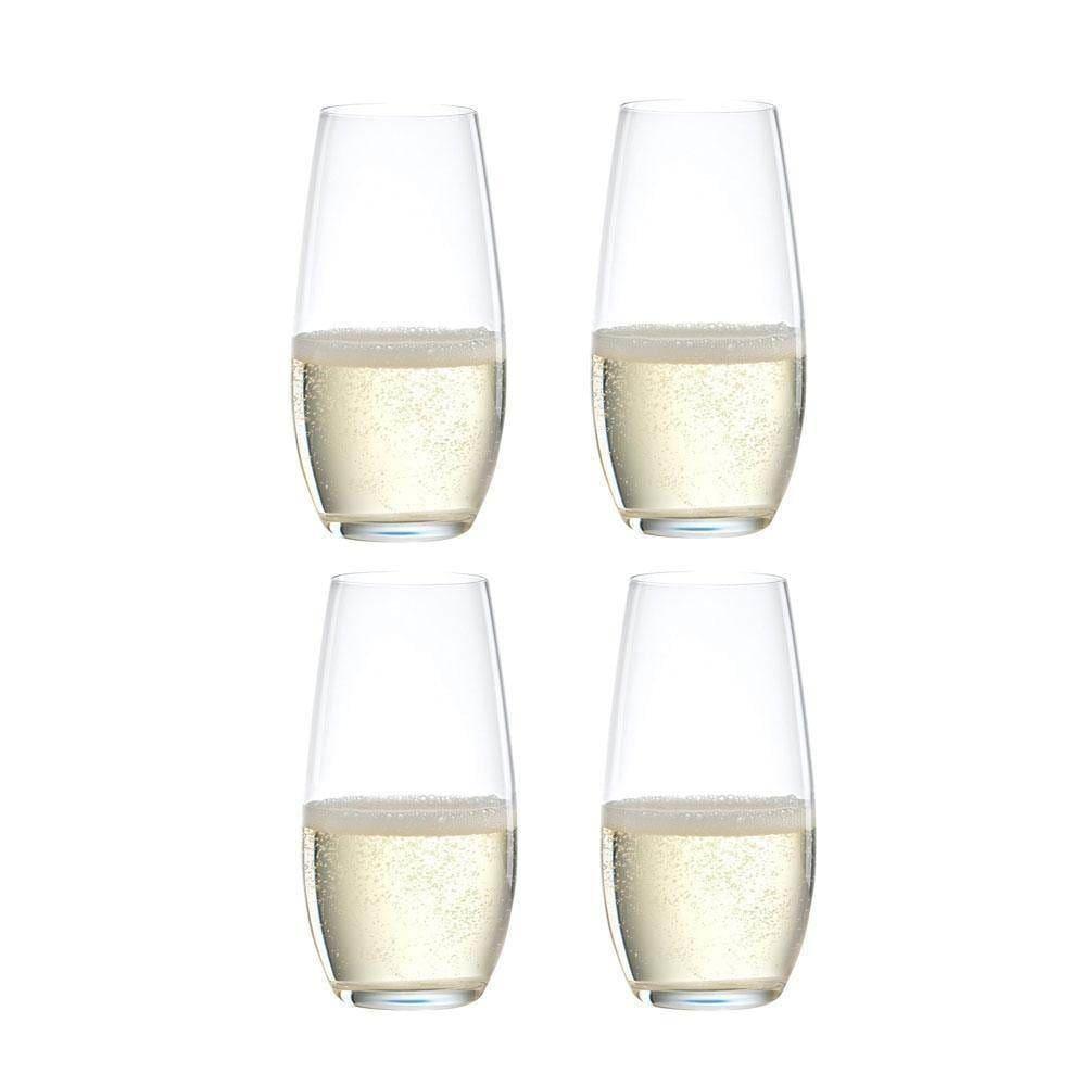 Riedel O Wine Tumbler Stemless Champagne Glasses (Set of 4) – The UKs ...