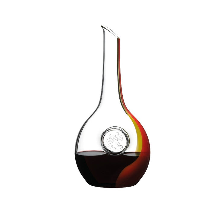 Riedel Decanter Chinese Zodiac Snake Red/Yellow (8486442369246)