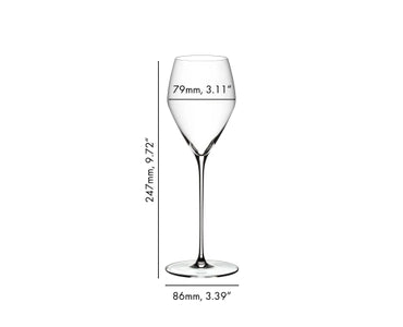 Riedel Veloce Champagne Wine Glasses (Set of 6) (8505638289630) (14927361081727)