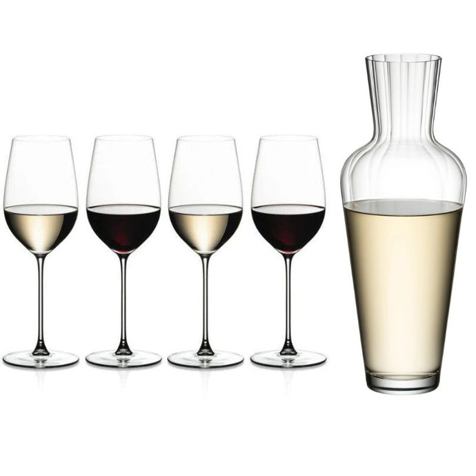 Riedel Veritas Riesling / Zinfandel Glasses and Mosel Decanter (4 Glasses + 1 Decanter) (7702567977182)