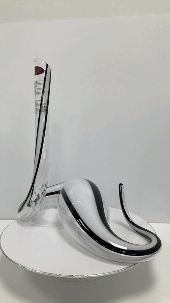 Carafe à Décanter Riedel Mamba - Cristal, 1.6L, 32.5cm, Design Noir Et Blanc