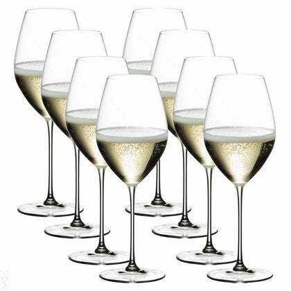 Riedel Veritas Champagne Glasses (Set of 8) - Stemware