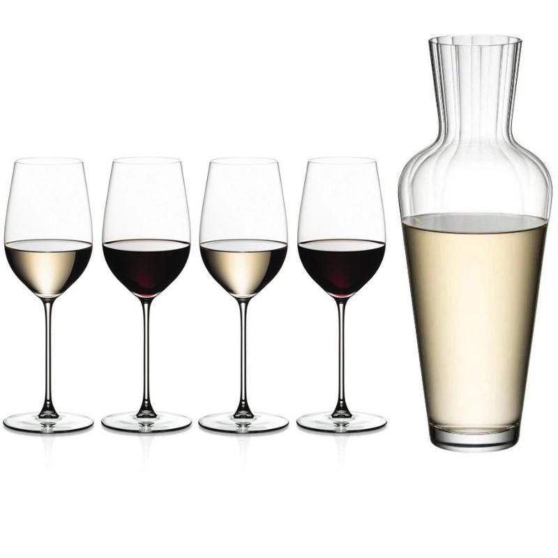 Riedel Veritas Riesling / Zinfandel Glasses And Mosel Decanter (4 ...